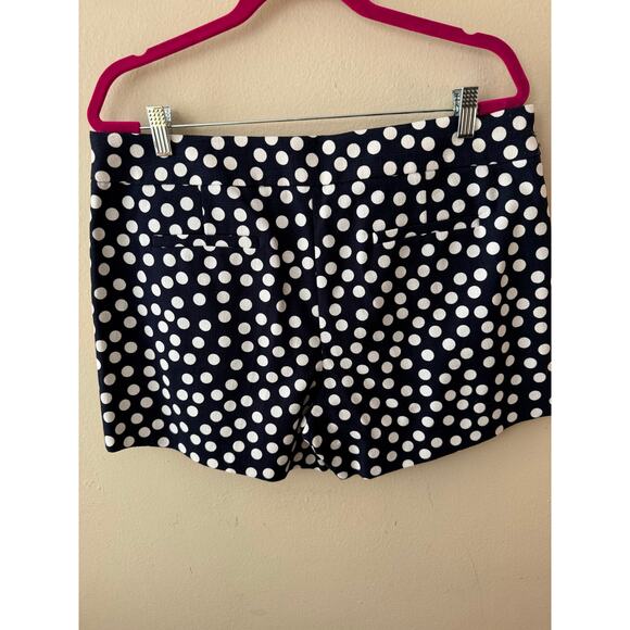 J. Crew Blue & White Polka Dot Shorts Size 14 - Picture 6 of 10